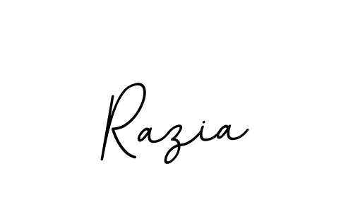 You should practise on your own different ways (BallpointsItalic-DORy9) to write your name (Razia) in signature. don't let someone else do it for you. Razia signature style 11 images and pictures png