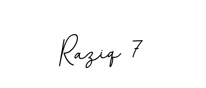 How to make Raziq 7 name signature. Use BallpointsItalic-DORy9 style for creating short signs online. This is the latest handwritten sign. Raziq 7 signature style 11 images and pictures png