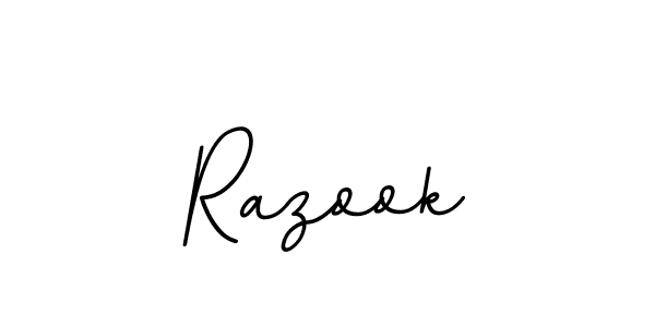 Use a signature maker to create a handwritten signature online. With this signature software, you can design (BallpointsItalic-DORy9) your own signature for name Razook. Razook signature style 11 images and pictures png