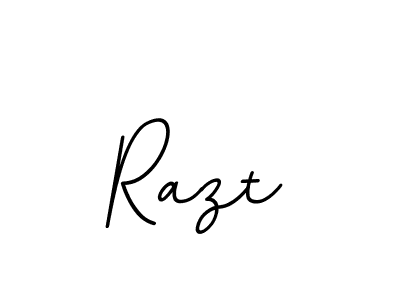 Make a beautiful signature design for name Razt. With this signature (BallpointsItalic-DORy9) style, you can create a handwritten signature for free. Razt signature style 11 images and pictures png