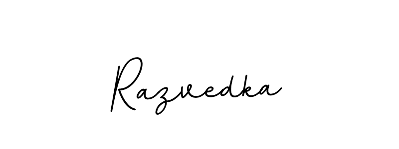 Make a beautiful signature design for name Razvedka. With this signature (BallpointsItalic-DORy9) style, you can create a handwritten signature for free. Razvedka signature style 11 images and pictures png