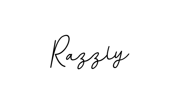 How to make Razzly signature? BallpointsItalic-DORy9 is a professional autograph style. Create handwritten signature for Razzly name. Razzly signature style 11 images and pictures png