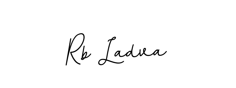 This is the best signature style for the Rb Ladva name. Also you like these signature font (BallpointsItalic-DORy9). Mix name signature. Rb Ladva signature style 11 images and pictures png