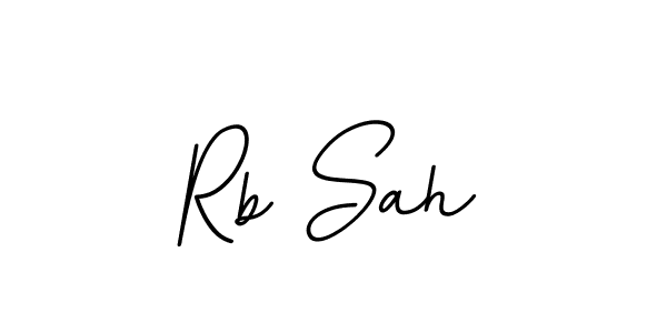 You should practise on your own different ways (BallpointsItalic-DORy9) to write your name (Rb Sah) in signature. don't let someone else do it for you. Rb Sah signature style 11 images and pictures png