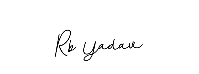 Rb Yadav stylish signature style. Best Handwritten Sign (BallpointsItalic-DORy9) for my name. Handwritten Signature Collection Ideas for my name Rb Yadav. Rb Yadav signature style 11 images and pictures png