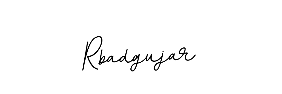 Rbadgujar stylish signature style. Best Handwritten Sign (BallpointsItalic-DORy9) for my name. Handwritten Signature Collection Ideas for my name Rbadgujar. Rbadgujar signature style 11 images and pictures png