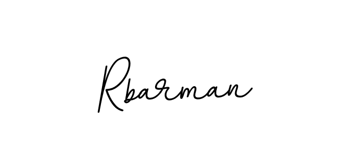 Make a beautiful signature design for name Rbarman. With this signature (BallpointsItalic-DORy9) style, you can create a handwritten signature for free. Rbarman signature style 11 images and pictures png