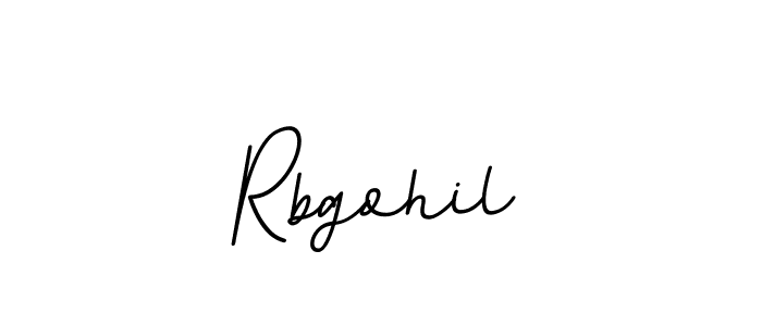 Use a signature maker to create a handwritten signature online. With this signature software, you can design (BallpointsItalic-DORy9) your own signature for name Rbgohil. Rbgohil signature style 11 images and pictures png