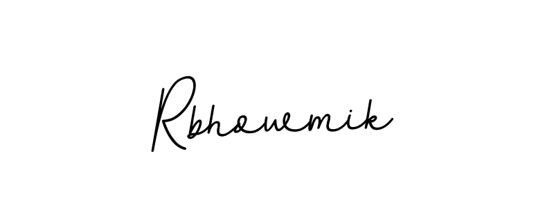 Use a signature maker to create a handwritten signature online. With this signature software, you can design (BallpointsItalic-DORy9) your own signature for name Rbhowmik. Rbhowmik signature style 11 images and pictures png