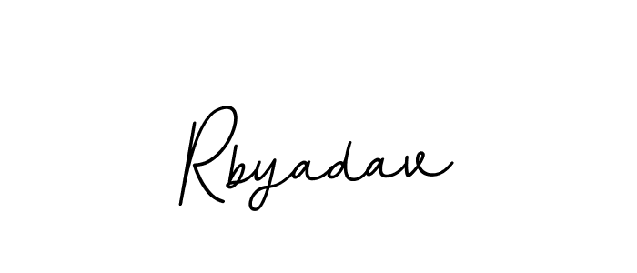 Also we have Rbyadav name is the best signature style. Create professional handwritten signature collection using BallpointsItalic-DORy9 autograph style. Rbyadav signature style 11 images and pictures png