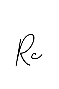 Use a signature maker to create a handwritten signature online. With this signature software, you can design (BallpointsItalic-DORy9) your own signature for name Rc. Rc signature style 11 images and pictures png