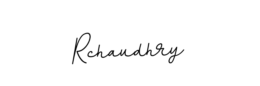 How to make Rchaudhry name signature. Use BallpointsItalic-DORy9 style for creating short signs online. This is the latest handwritten sign. Rchaudhry signature style 11 images and pictures png