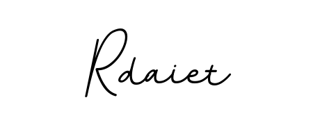 Transform the name Rdaiet into a signature masterpiece using BallpointsItalic-DORy9 font. Ideal for photographers, artists, and creators looking for watermarks. Rdaiet signature style 11 images and pictures png