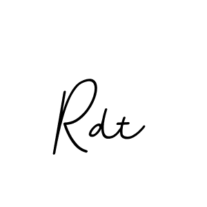 Make a beautiful signature design for name Rdt. With this signature (BallpointsItalic-DORy9) style, you can create a handwritten signature for free. Rdt signature style 11 images and pictures png