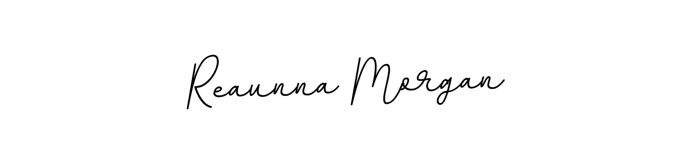 Make a beautiful signature design for name Reaunna Morgan. With this signature (BallpointsItalic-DORy9) style, you can create a handwritten signature for free. Reaunna Morgan signature style 11 images and pictures png