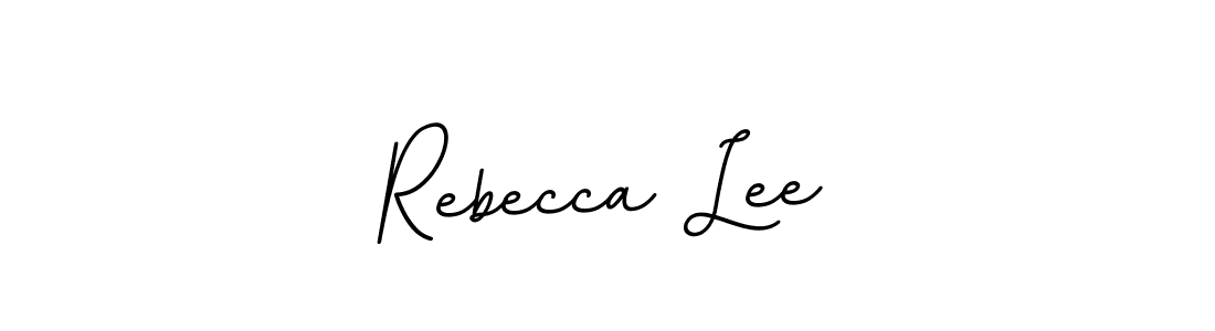 Rebecca Lee stylish signature style. Best Handwritten Sign (BallpointsItalic-DORy9) for my name. Handwritten Signature Collection Ideas for my name Rebecca Lee. Rebecca Lee signature style 11 images and pictures png