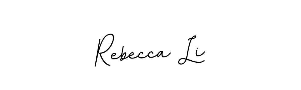 Rebecca Li stylish signature style. Best Handwritten Sign (BallpointsItalic-DORy9) for my name. Handwritten Signature Collection Ideas for my name Rebecca Li. Rebecca Li signature style 11 images and pictures png