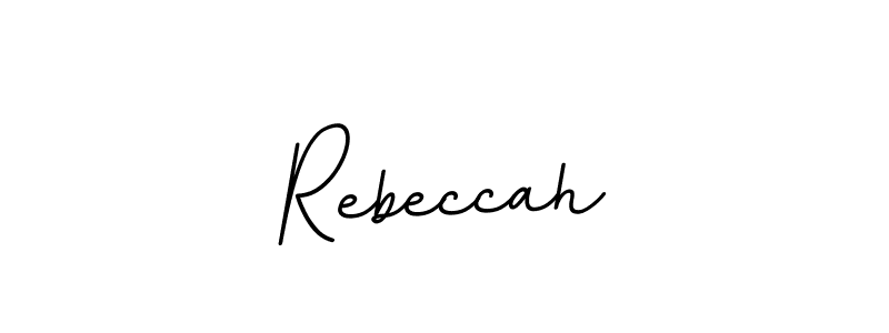 It looks lik you need a new signature style for name Rebeccah. Design unique handwritten (BallpointsItalic-DORy9) signature with our free signature maker in just a few clicks. Rebeccah signature style 11 images and pictures png