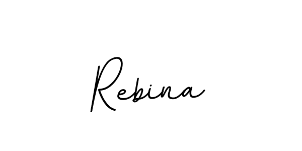 Rebina stylish signature style. Best Handwritten Sign (BallpointsItalic-DORy9) for my name. Handwritten Signature Collection Ideas for my name Rebina. Rebina signature style 11 images and pictures png