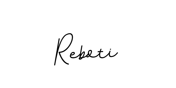 Create a beautiful signature design for name Reboti. With this signature (BallpointsItalic-DORy9) fonts, you can make a handwritten signature for free. Reboti signature style 11 images and pictures png