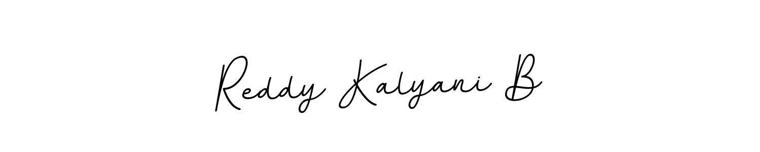 Use a signature maker to create a handwritten signature online. With this signature software, you can design (BallpointsItalic-DORy9) your own signature for name Reddy Kalyani B. Reddy Kalyani B signature style 11 images and pictures png