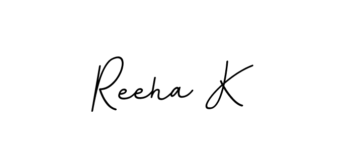 Design your own signature with our free online signature maker. With this signature software, you can create a handwritten (BallpointsItalic-DORy9) signature for name Reeha K. Reeha K signature style 11 images and pictures png