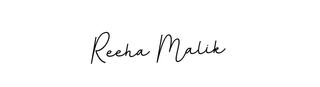 Make a beautiful signature design for name Reeha Malik. With this signature (BallpointsItalic-DORy9) style, you can create a handwritten signature for free. Reeha Malik signature style 11 images and pictures png