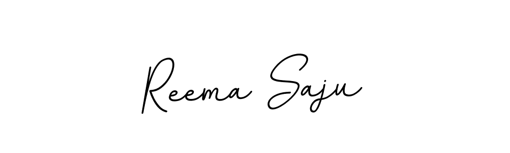 Make a beautiful signature design for name Reema Saju. With this signature (BallpointsItalic-DORy9) style, you can create a handwritten signature for free. Reema Saju signature style 11 images and pictures png
