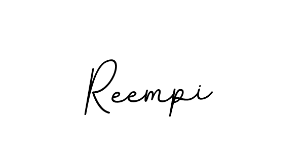 How to make Reempi name signature. Use BallpointsItalic-DORy9 style for creating short signs online. This is the latest handwritten sign. Reempi signature style 11 images and pictures png