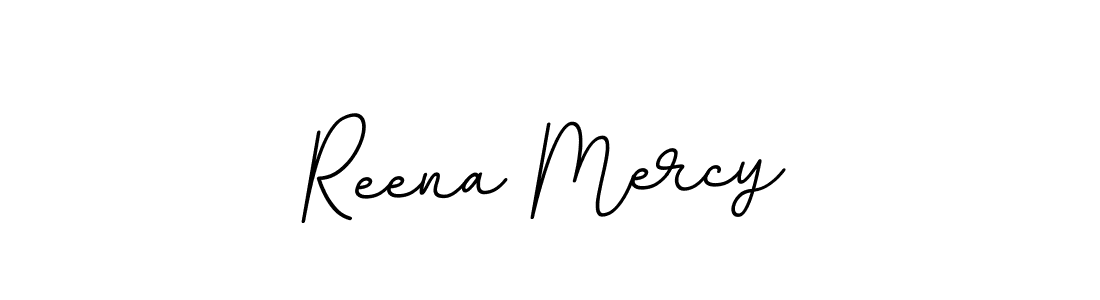 Create a beautiful signature design for name Reena Mercy. With this signature (BallpointsItalic-DORy9) fonts, you can make a handwritten signature for free. Reena Mercy signature style 11 images and pictures png
