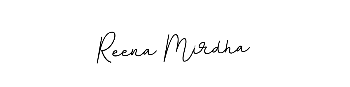 It looks lik you need a new signature style for name Reena Mirdha. Design unique handwritten (BallpointsItalic-DORy9) signature with our free signature maker in just a few clicks. Reena Mirdha signature style 11 images and pictures png