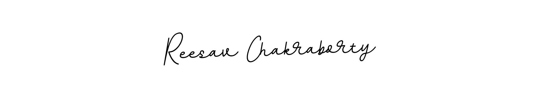 Make a beautiful signature design for name Reesav Chakraborty. With this signature (BallpointsItalic-DORy9) style, you can create a handwritten signature for free. Reesav Chakraborty signature style 11 images and pictures png