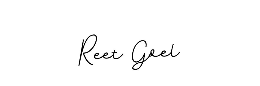 Reet Goel stylish signature style. Best Handwritten Sign (BallpointsItalic-DORy9) for my name. Handwritten Signature Collection Ideas for my name Reet Goel. Reet Goel signature style 11 images and pictures png