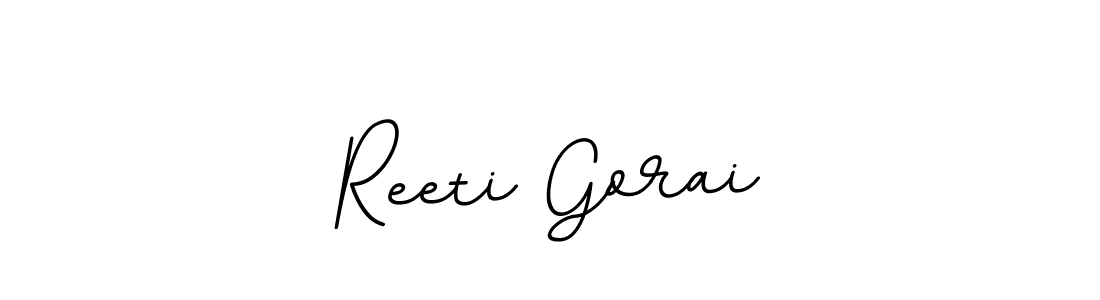 Design your own signature with our free online signature maker. With this signature software, you can create a handwritten (BallpointsItalic-DORy9) signature for name Reeti Gorai. Reeti Gorai signature style 11 images and pictures png