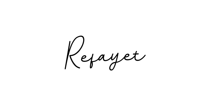 The best way (BallpointsItalic-DORy9) to make a short signature is to pick only two or three words in your name. The name Refayet include a total of six letters. For converting this name. Refayet signature style 11 images and pictures png