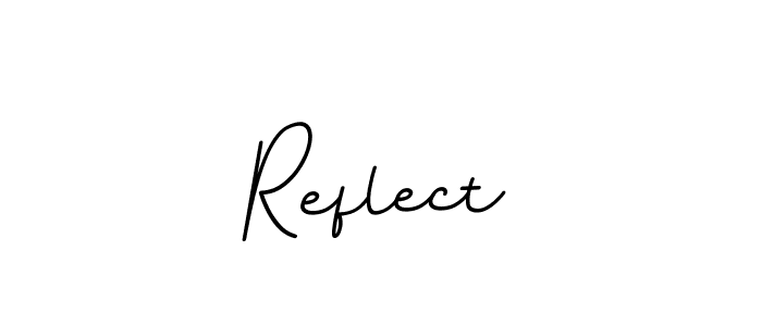 You should practise on your own different ways (BallpointsItalic-DORy9) to write your name (Reflect) in signature. don't let someone else do it for you. Reflect signature style 11 images and pictures png