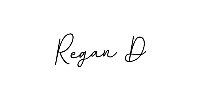 Design your own signature with our free online signature maker. With this signature software, you can create a handwritten (BallpointsItalic-DORy9) signature for name Regan D. Regan D signature style 11 images and pictures png