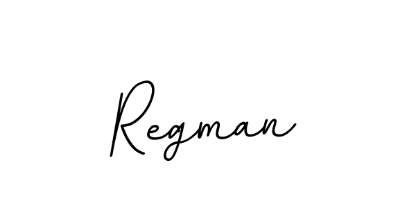 Use a signature maker to create a handwritten signature online. With this signature software, you can design (BallpointsItalic-DORy9) your own signature for name Regman. Regman signature style 11 images and pictures png