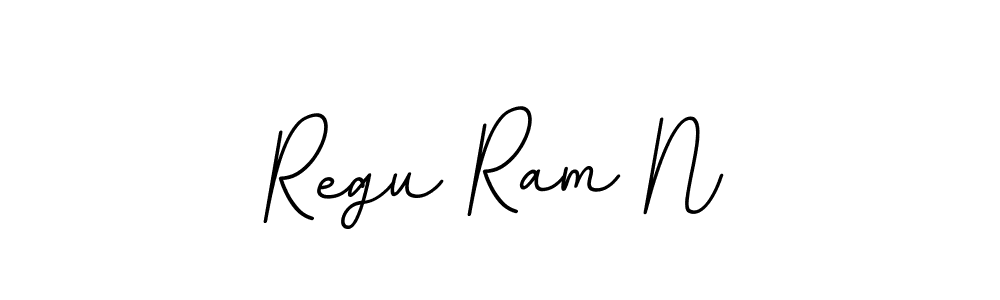 Make a beautiful signature design for name Regu Ram N. With this signature (BallpointsItalic-DORy9) style, you can create a handwritten signature for free. Regu Ram N signature style 11 images and pictures png