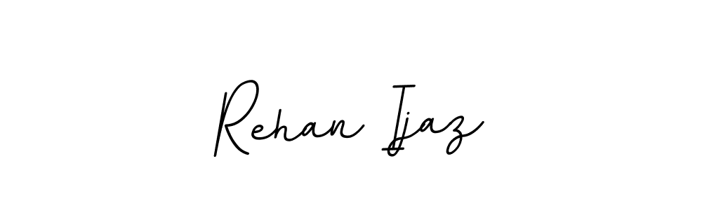 Use a signature maker to create a handwritten signature online. With this signature software, you can design (BallpointsItalic-DORy9) your own signature for name Rehan Ijaz. Rehan Ijaz signature style 11 images and pictures png
