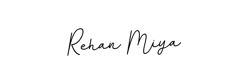 Use a signature maker to create a handwritten signature online. With this signature software, you can design (BallpointsItalic-DORy9) your own signature for name Rehan Miya. Rehan Miya signature style 11 images and pictures png