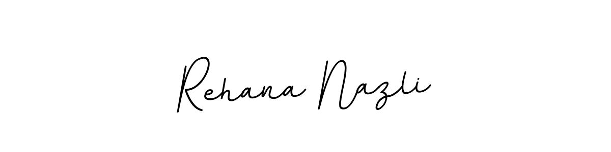 You should practise on your own different ways (BallpointsItalic-DORy9) to write your name (Rehana Nazli) in signature. don't let someone else do it for you. Rehana Nazli signature style 11 images and pictures png