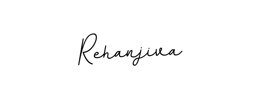 How to make Rehanjiva name signature. Use BallpointsItalic-DORy9 style for creating short signs online. This is the latest handwritten sign. Rehanjiva signature style 11 images and pictures png