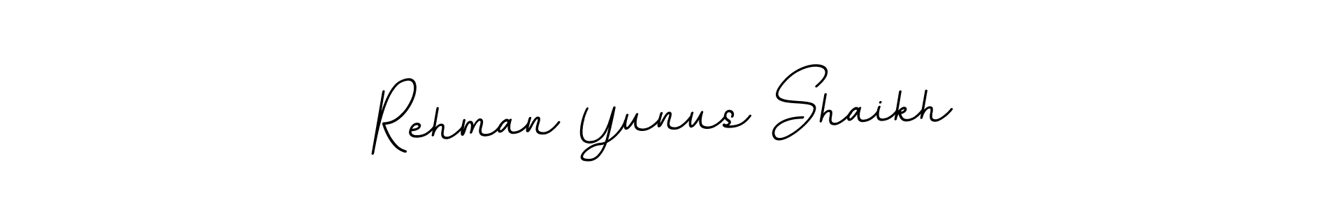 Make a beautiful signature design for name Rehman Yunus Shaikh. With this signature (BallpointsItalic-DORy9) style, you can create a handwritten signature for free. Rehman Yunus Shaikh signature style 11 images and pictures png