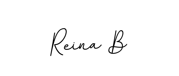 You should practise on your own different ways (BallpointsItalic-DORy9) to write your name (Reina B) in signature. don't let someone else do it for you. Reina B signature style 11 images and pictures png