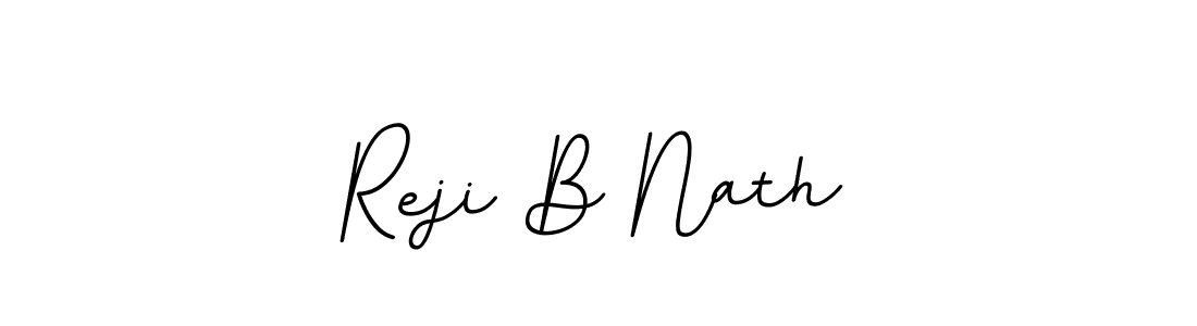 The best way (BallpointsItalic-DORy9) to make a short signature is to pick only two or three words in your name. The name Reji B Nath include a total of six letters. For converting this name. Reji B Nath signature style 11 images and pictures png