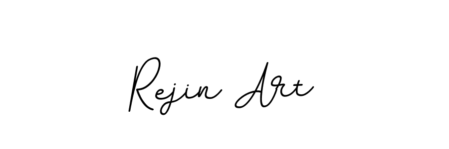 How to make Rejin Art name signature. Use BallpointsItalic-DORy9 style for creating short signs online. This is the latest handwritten sign. Rejin Art signature style 11 images and pictures png