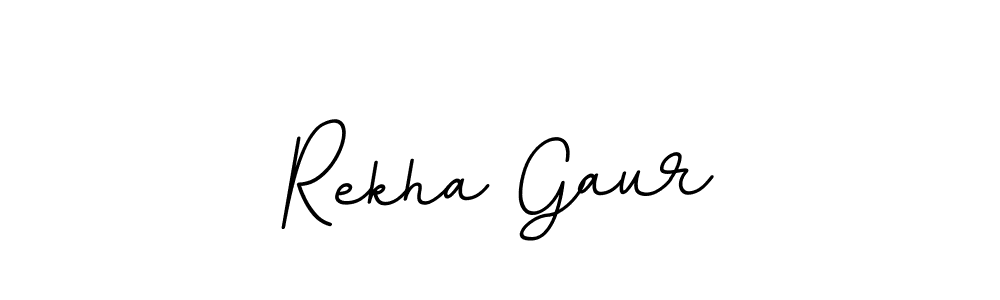 Design your own signature with our free online signature maker. With this signature software, you can create a handwritten (BallpointsItalic-DORy9) signature for name Rekha Gaur. Rekha Gaur signature style 11 images and pictures png