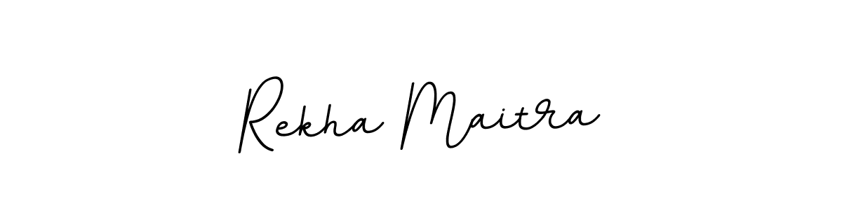 The best way (BallpointsItalic-DORy9) to make a short signature is to pick only two or three words in your name. The name Rekha Maitra include a total of six letters. For converting this name. Rekha Maitra signature style 11 images and pictures png