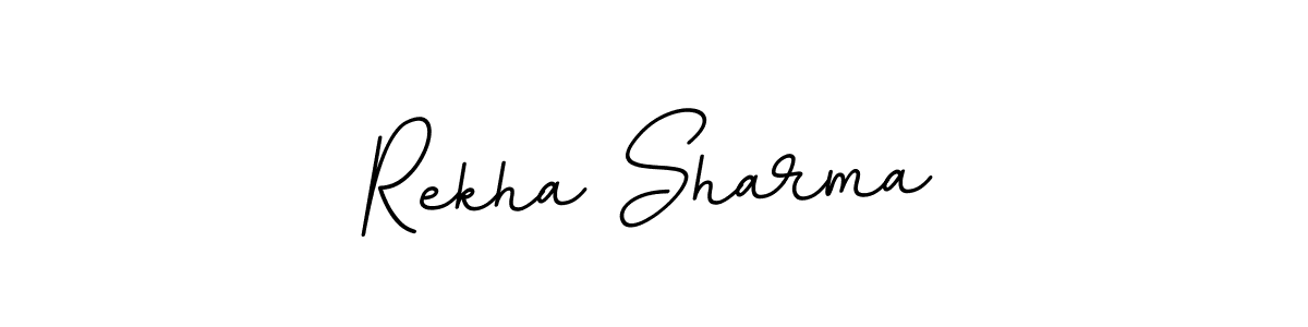 BallpointsItalic-DORy9 is a professional signature style that is perfect for those who want to add a touch of class to their signature. It is also a great choice for those who want to make their signature more unique. Get Rekha Sharma name to fancy signature for free. Rekha Sharma signature style 11 images and pictures png